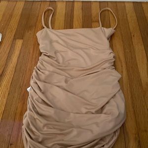 Beige mini dress size m